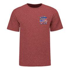Dodge Power Brokers NHRA U.S. Nationals Event T-Shirt In Red - Front View