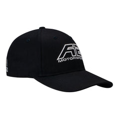 Antron Brown AB Motorsports Hat In Black & White - Angled Right Side View