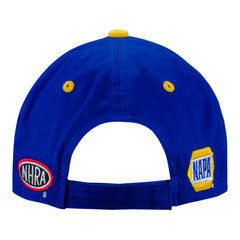 Ron Capps 3X Champion Signature Hat In Blue - Back View