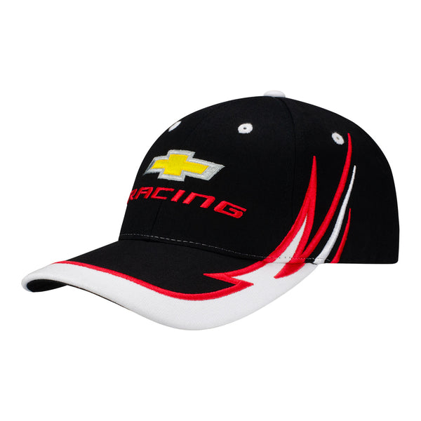 Chevy Racing Razor Hat In Black - Angled Left Side View