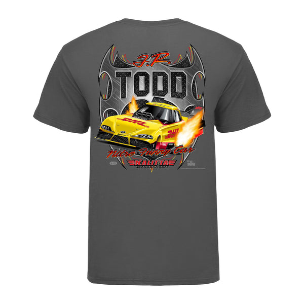 J.R. Todd DHL T-Shirt in Grey - Back View