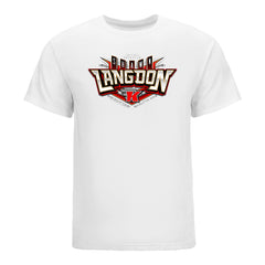 Shawn Langdon Kalitta Air T-Shirt in White - Front View