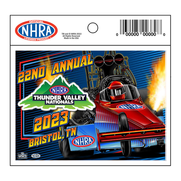 NHRA Thunder Valley Nationals Event Decal NitroMall