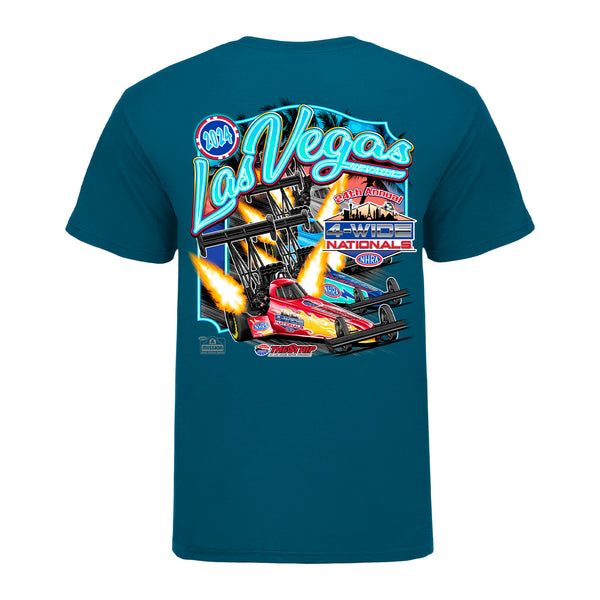 Vegas 4-Wide Nationals Event Shirt in Green - Back View