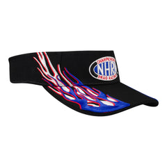 NHRA Shadow Flame Visor In Black & Blue - Angled Right Side View