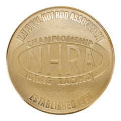 2024 NHRA Tour Coin In Gold, Blue & Red - Back View