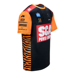 Tony Schumacher Uniform Shirt In Black & Orange - Right Side View