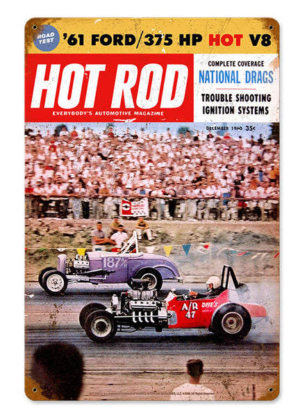 Hot Rod Magazine Dec. 1960 Sign