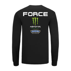 Brittany Force Long Sleeve Crew T-Shirt In Black - Back View