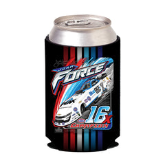 John Force Can Cooler In Black, Red & Blue - Side View 1
