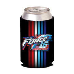 John Force Can Cooler In Black, Red & Blue - Side View 2