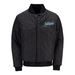 John Force Racing Reversible Leather Jacket In Black - Front Reversible View