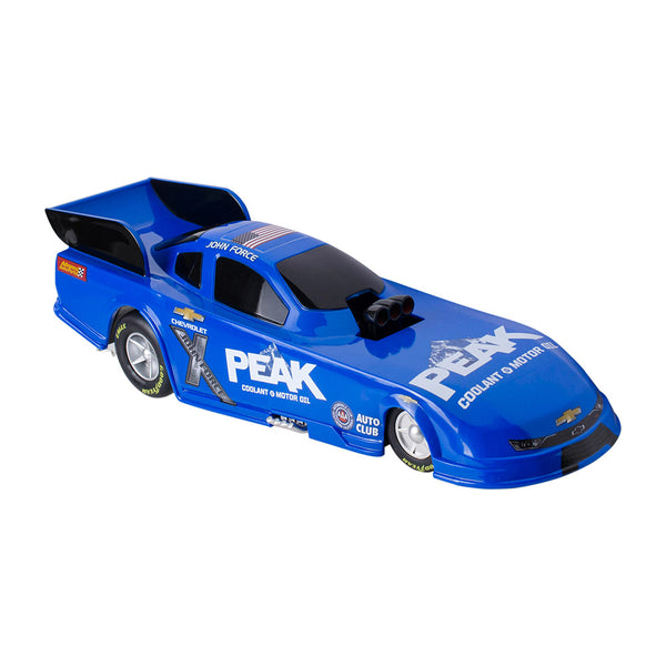 John Force Toy Car In Blue - Right Side View