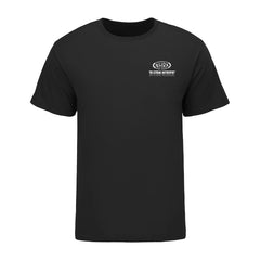 Ghost Engine T-Shirt In Black - Front View