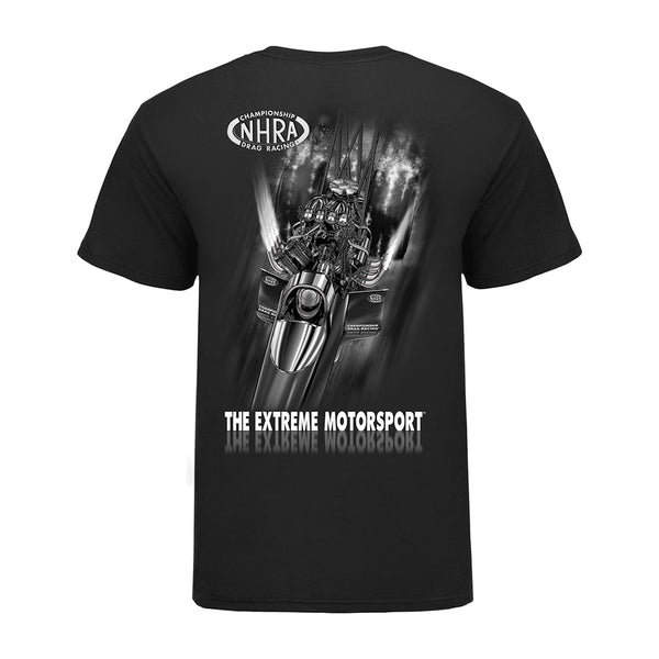 Ghost Engine T-Shirt In Black - Back View