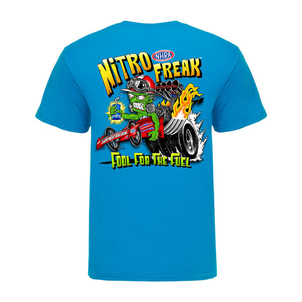 Nitro Freak T-Shirt in Sapphire Blue - Back View