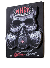 Gas Mask Magnet In Black - Front View