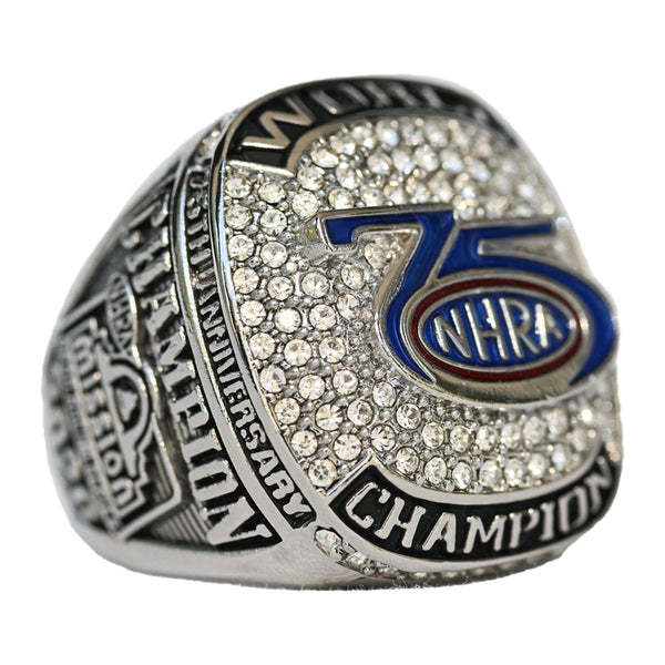 NHRA 75th Anniversary Ring - Angled Front Right View