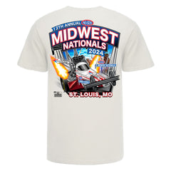 NHRA Midwest Nationals Event Shirt- Natural - Back View