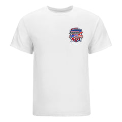 Dodge Power Brokers NHRA U.S. Nationals Event T-Shirt In White - Front View