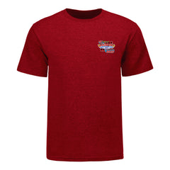 Lucas Oil NHRA Nationals Event T-Shirt In Red - Front View