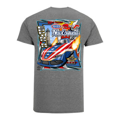 NHRA New England Nationals Event T-Shirt In Grey - Back View