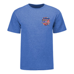 Dodge Power Brokers NHRA U.S. Nationals Event T-Shirt In Blue - Front View