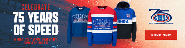 CELEBRATE 75 YEARS OF SPEED | NHRA 75TH ANNIVERSARY SWEATSHIRTS | SHOP NOW