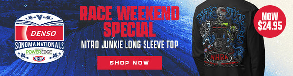 Race Weekend Special Nitro Junkie Long Sleeve Top Now $24.95 SHOP NOW