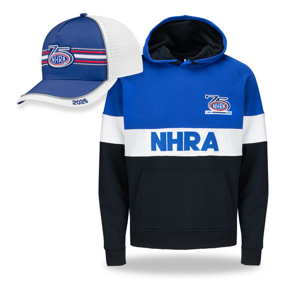 75th Anniversary Hat & Sweatshirt Bundle: Colorblock Hoodie & Tour Hat