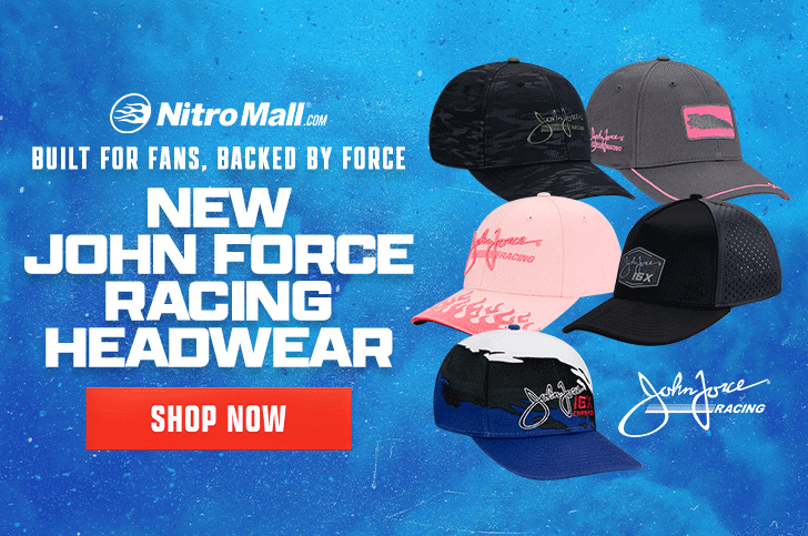 Built for Fans, Raced by Force - New John Force Racing Headwear - SHOP NOW