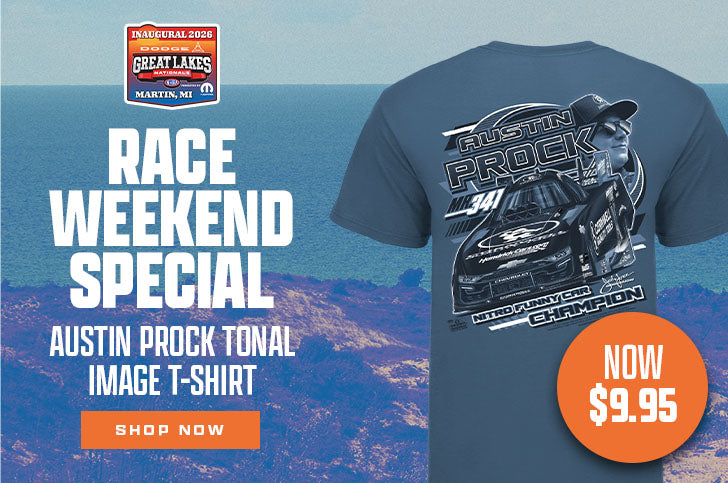 RACE WEEKEND SPECIAL| AUSTIN PROCK TONAL IMAGE T-SHIRT Shop Now
