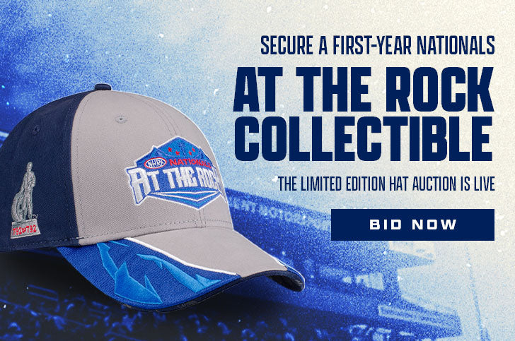 at the rock collectible - the limited edition hat auction is live - BID NOW