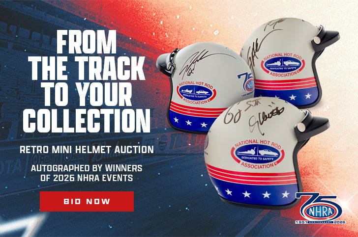 FROM THE TRACK TO YOUR COLLECTION - RETRO MINI HELMET AUCTION - AUTOGRAPHED - BID NOW