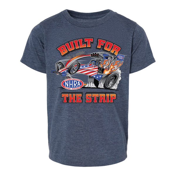 Built For The Strip Toddler T-Shirt In Blue - Front View