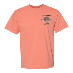 Gainesville Raceway 2026 Gatornationals Retro Car T-Shirt In Orange - Front View
