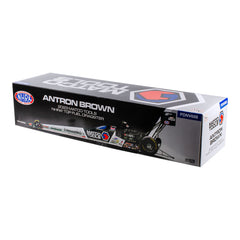 2023 Antron Brown Matco Top Fuel Diecast 1:24 In Black & Silver - Box Side View 1