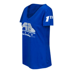 Antron Brown 4X Champ Ladies Shirt - Royal - Angled Left Side View