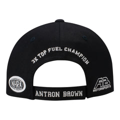 Antron Brown Matco Tools Hat In Black & White - Back View