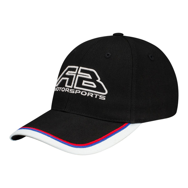 AB Motorsports Hat in Black - Angled Left Side View