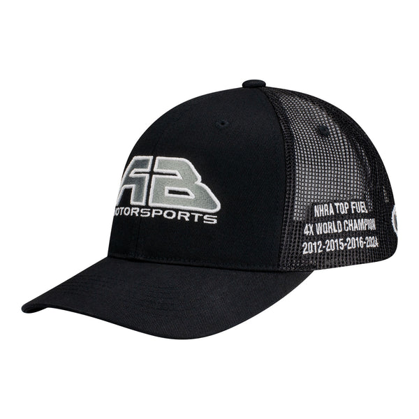 Antron Brown 4X Champ Hat - Black - Angled Left Side View