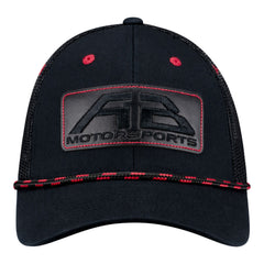Antron Brown AB Motorsports Rope Velcro Hat in Black - Front View
