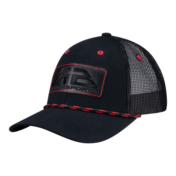 Antron Brown AB Motorsports Rope Velcro Hat in Black - Front left view
