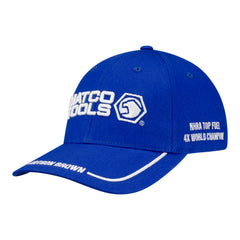 Antron Brown Matco Tools Snap Hat in Blue - Front Left View