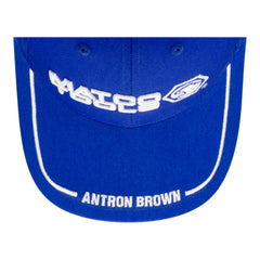 Antron Brown Matco Tools Snap Hat in blue - Top View