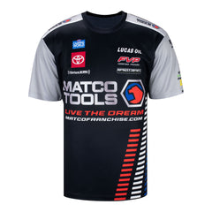 Antron Brown Uniform Shirt In Black, Grey & Red - Front View