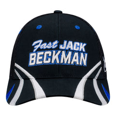 Jack Beckman Fast Jack Velcro Hat in Black - Front View 