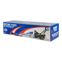 2025 Brittany Force Hendricks Top Fuel Diecast 1:24 in Blue - Box View