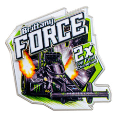 Brittany Force Monster TF Hatpin - Front View