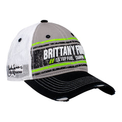 Brittany Force Striped Hat - Angled Right Side View
